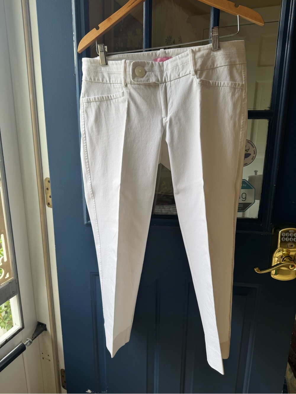 Lilly Pulitzer White Cropped Slim Jeans